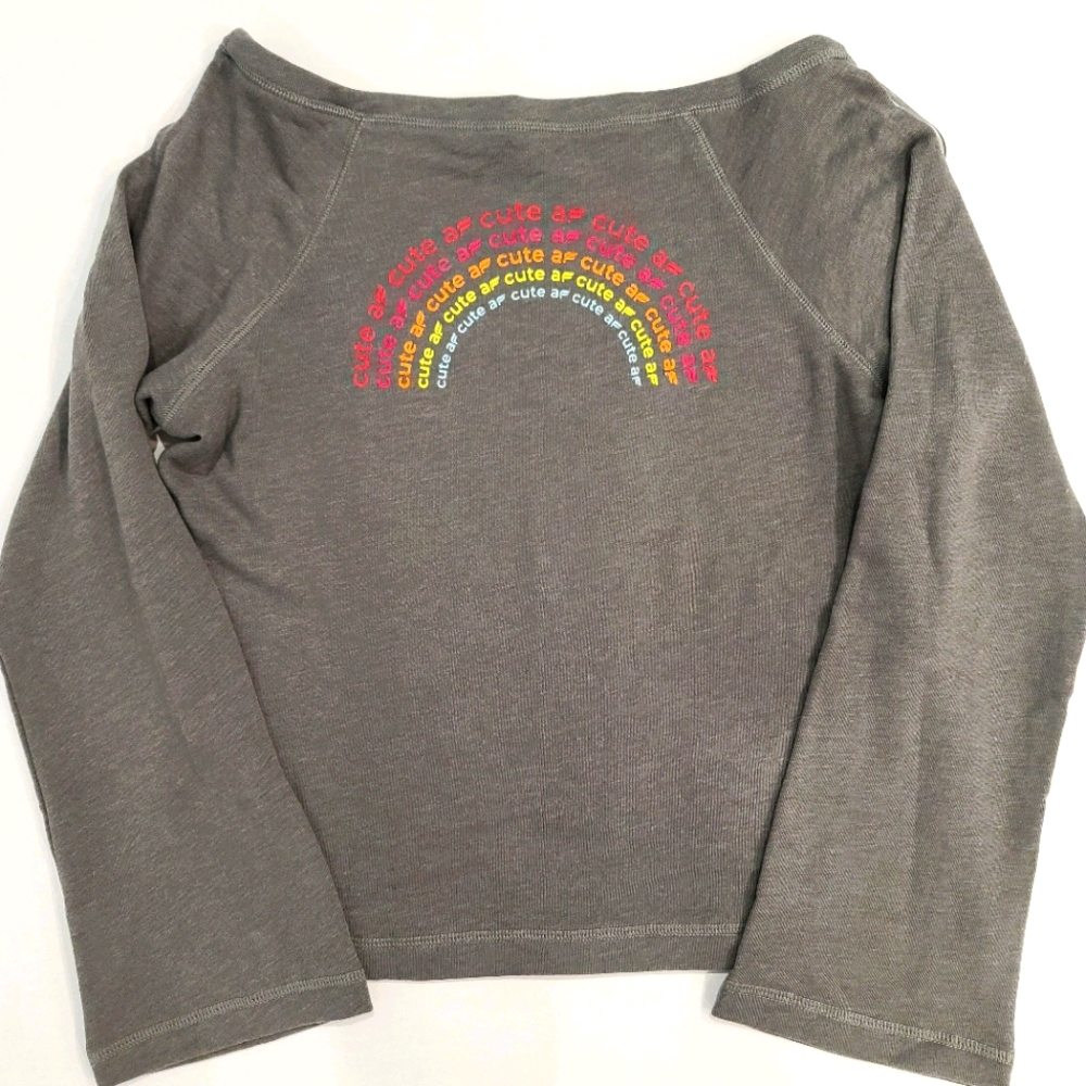 Fabletics Cute AF Isabel Terry Widesleeve Pullover